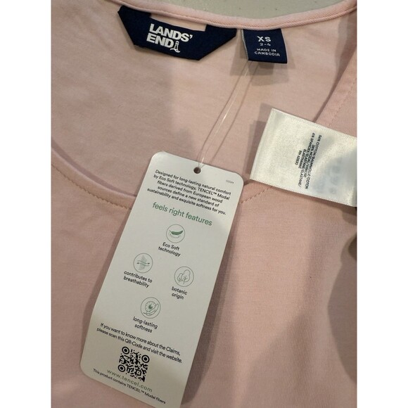 NEW Lands End Maxi Dress Women XS Colorblock Travel Resort Soft Girl Coquette - Picture 3 of 5